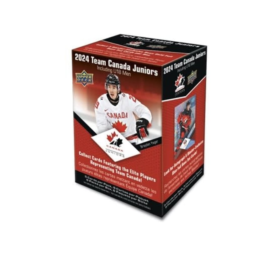 2024 UPPER DECK TEAM CANADA JUNIORS HOCKEY BLASTER BOX