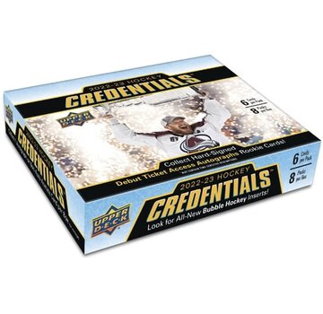 UPPER DECK 2022-23 UPPER DECK CREDENTIALS HOCKEY HOBBY BOX