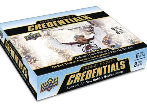 UPPER DECK 2022-23 UPPER DECK CREDENTIALS HOCKEY HOBBY BOX