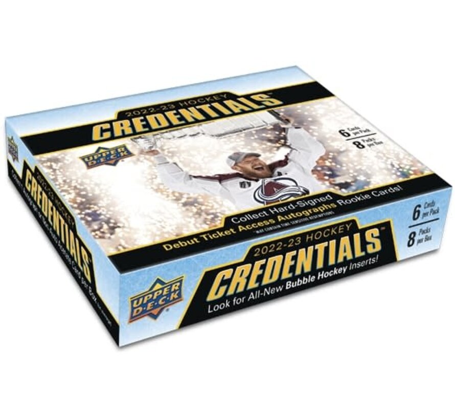 2022-23 UPPER DECK CREDENTIALS HOCKEY HOBBY BOX