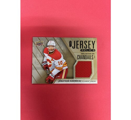 UPPER DECK 2024-25 UPPER DECK TIM HORTONS JONATHAN HUBERDEAU NHL JERSEY RELICS