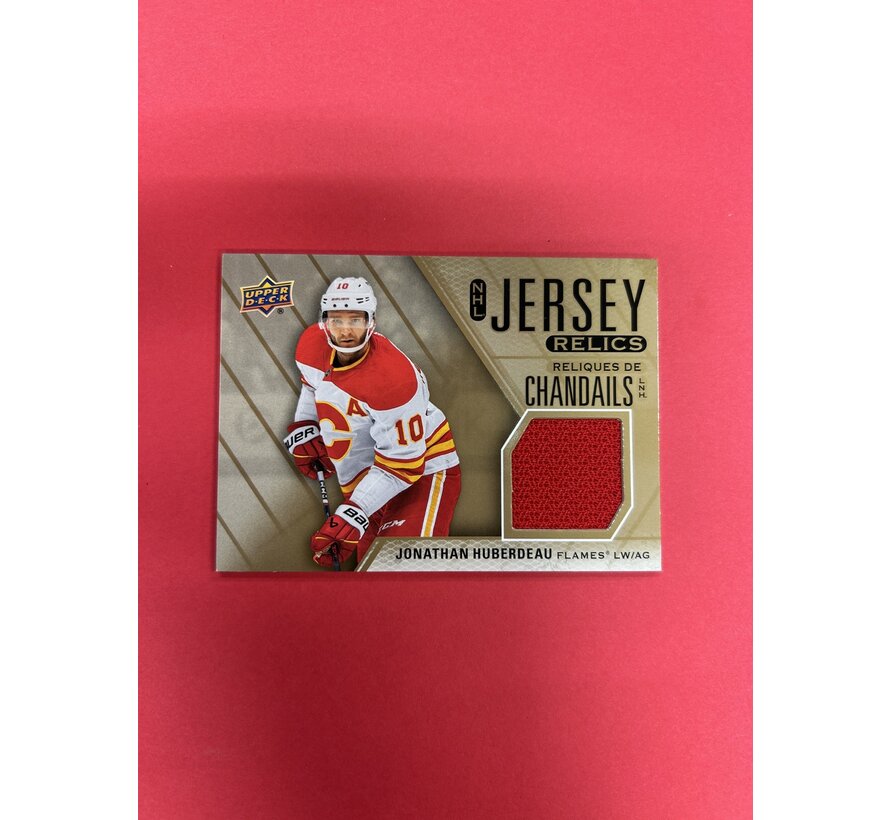 2024-25 UPPER DECK TIM HORTONS JONATHAN HUBERDEAU NHL JERSEY RELICS