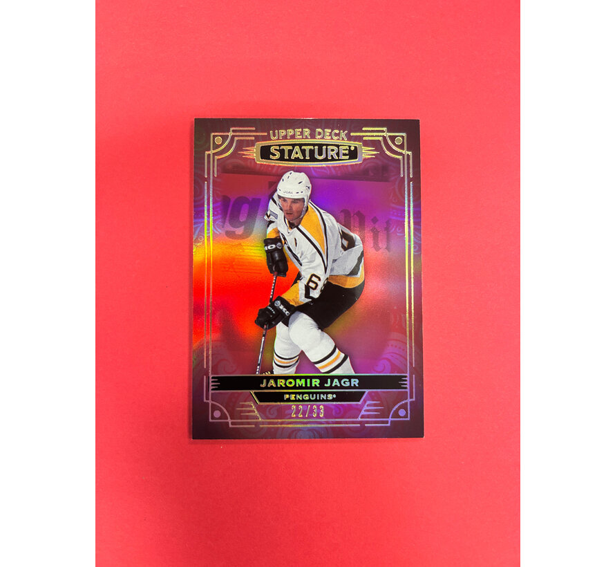 2022-23 UPPER DECK STATURE JAROMIR JAGR IMAGE VARIATION /33