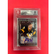 UPPER DECK 2021-22 UPPER DECK BLACK DIAMOND PAUL COFFEY DIAMOND LEGENDS PURPLE DIAMOND AUTO /10 BECKETT GRADED 8