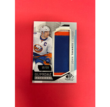 UPPER DECK 2015-16 SP GAME USED JOHN TAVARES SUPREME PATCHES /15