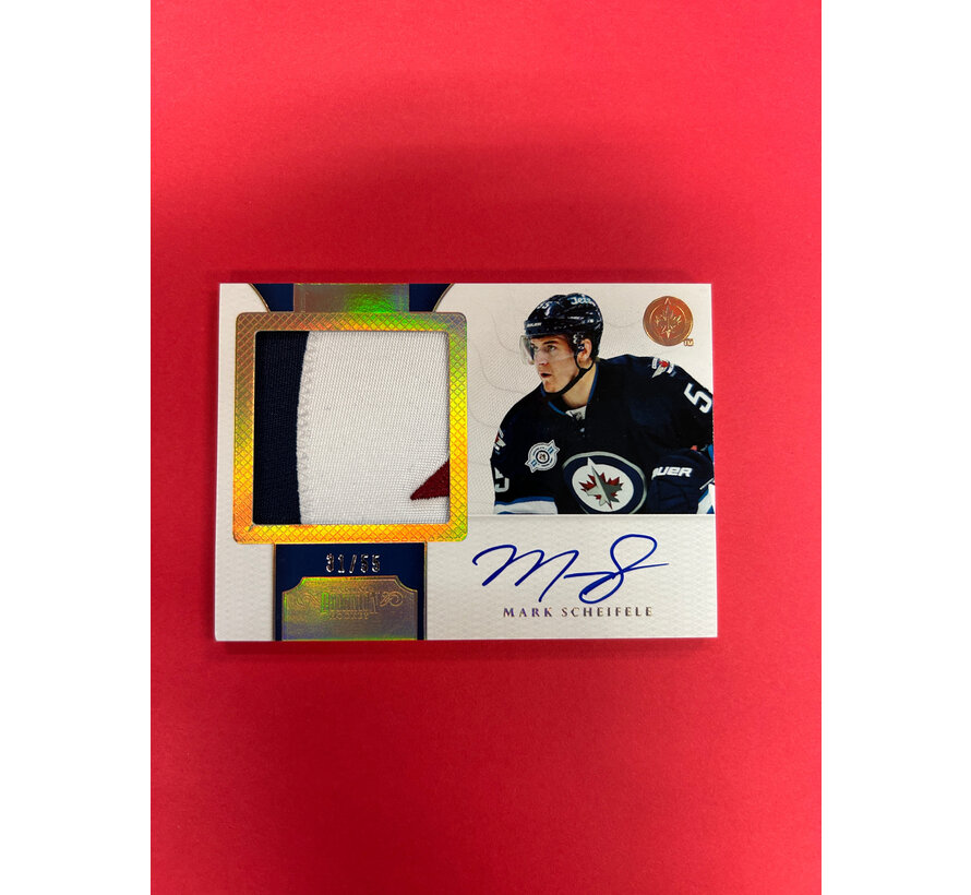 2011-12 PANINI DOMINION MARK SCHIEFELE PATCH AUTO /55