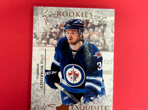 UPPER DECK 2016-17 UPPER DECK EXQUISITE COLLECTION JOSH MORRISSEY EXQUISITE ROOKIE /36