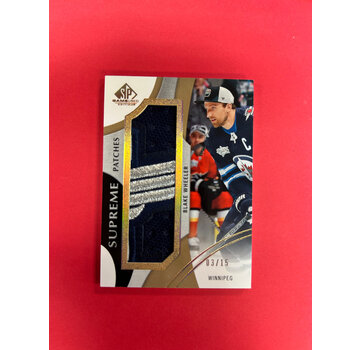 UPPER DECK 2019-20 SP GAME USED BLAKE WHEELER SUPREME PATCHES /15