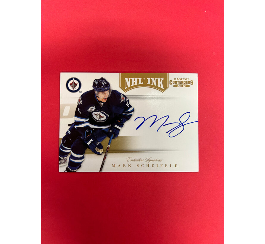2011-12 PANINI CONTENDERS MARK SCHEIFELE NHL INK /25