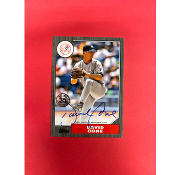 TOPPS 2022 TOPPS HERITAGE DAVID CONE 1987 TOPPS AUTO /199