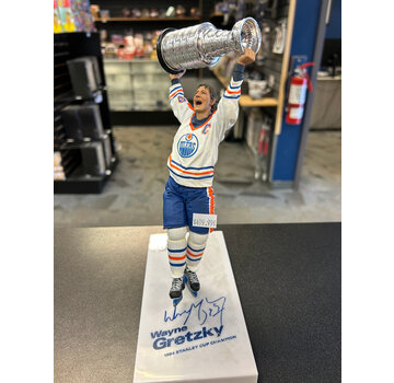 MCFARLANE MCFARLANES WAYNE GRETZKY 1984 STANLEY CUP WINNER SIGNED FIGURE