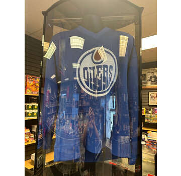 1980's EDMONTON OILERS NIKE WARM UP JERSEY