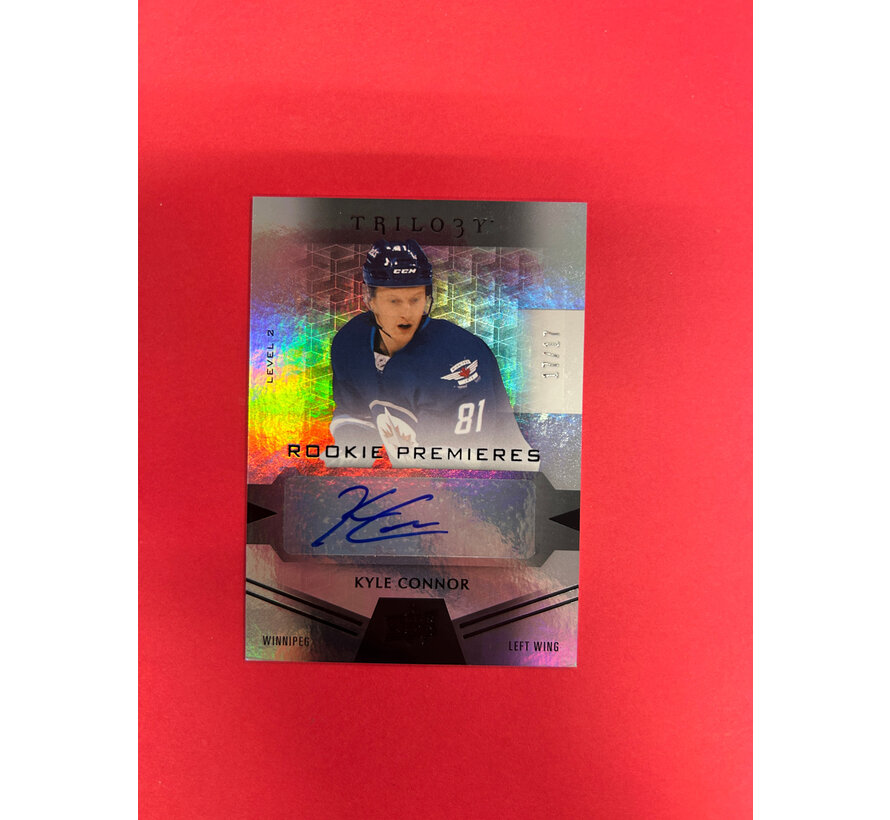 2016-17 UPPER DECK TRILOGY KYLE CONNOR ROOKIE PREMIERES AUTO /17
