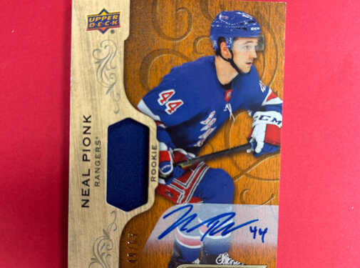UPPER DECK 2018-19 UPPER DECK ENGRAINED NEAL PIONK ROOKIE PATCH AUTO /65