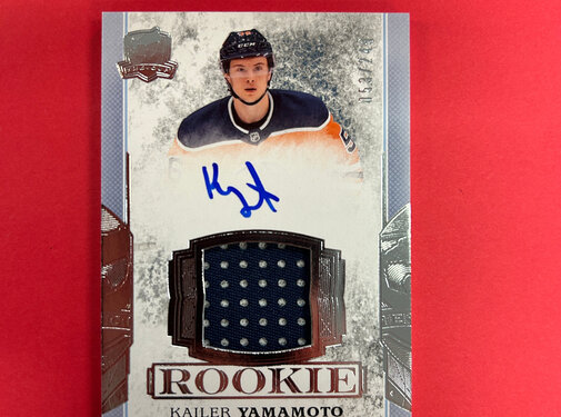 UPPER DECK 2017-18 UPPER DECK THE CUP KAILER YAMAMOTO CUP ROOKIE PATCH AUTO /249