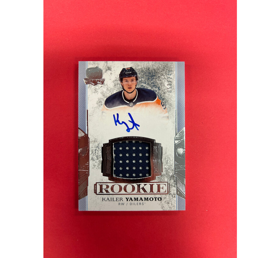 2017-18 UPPER DECK THE CUP KAILER YAMAMOTO CUP ROOKIE PATCH AUTO /249