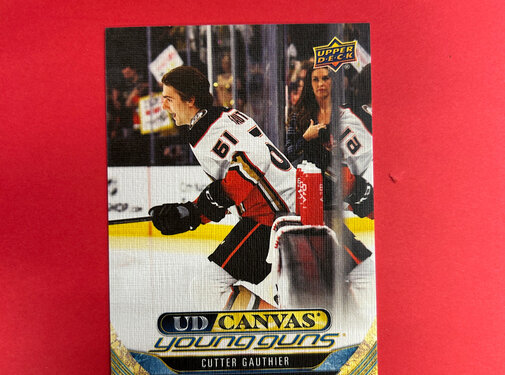 UPPER DECK 2024-25 UPPER DECK SERIES 1 CUTTER GAUTHIER YOUNG GUNS CANVAS
