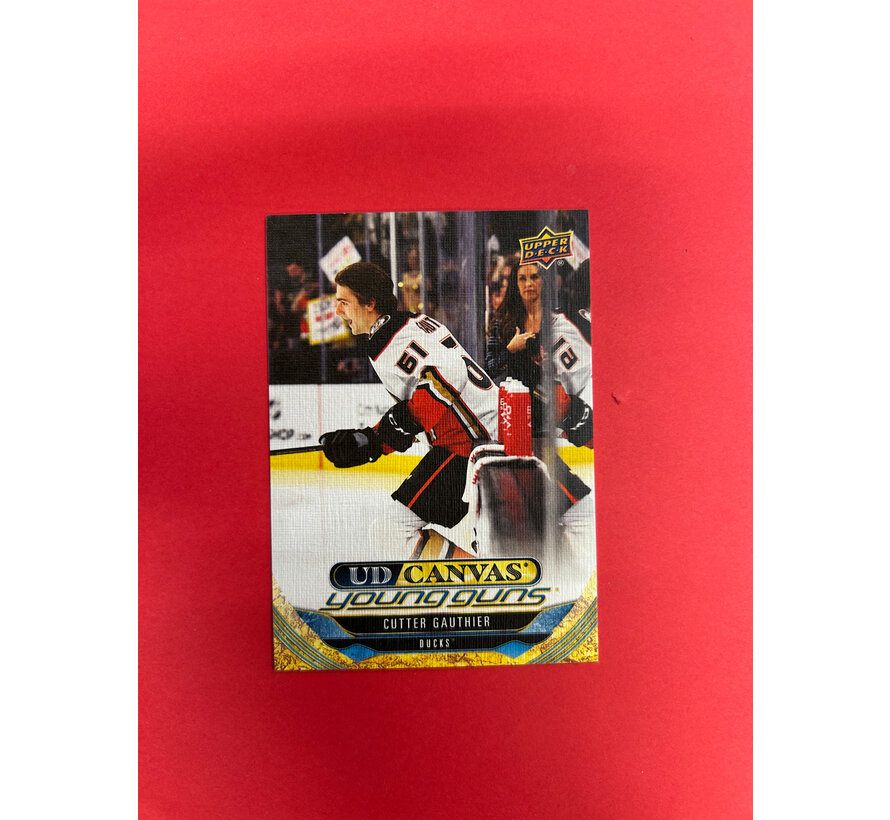 2024-25 UPPER DECK SERIES 1 CUTTER GAUTHIER YOUNG GUNS CANVAS