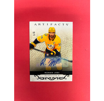 UPPER DECK 2021-22 UPPER DECK ARTIFACTS ROMAN ROSI BLACK AUTOGRAPH /5
