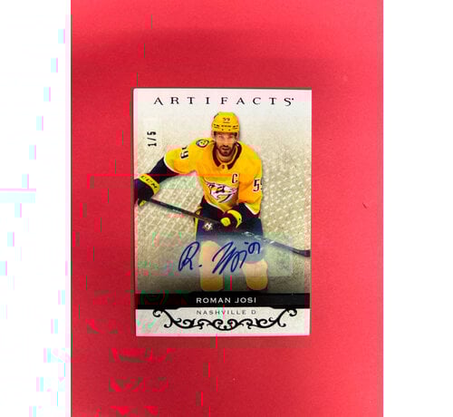 UPPER DECK 2021-22 UPPER DECK ARTIFACTS ROMAN ROSI BLACK AUTOGRAPH /5