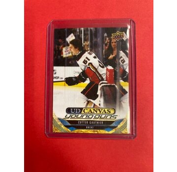 UPPER DECK 2024-25 UD CANVAS YOUNG GUNS CUTTER GAUTHIER #C-95