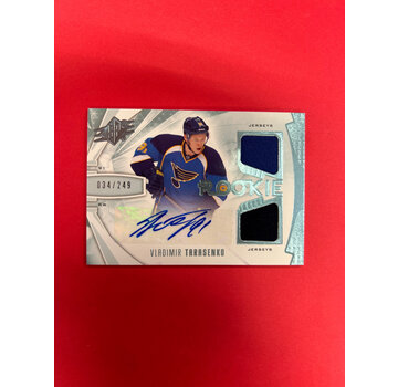 UPPER DECK 2013-14 UPPER DECK SPX VLADIMIR TARASENKO ROOKIE JERSEY AUTO /249