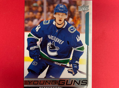 UPPER DECK 2018-19 UPPER DECK SERIES 1 ELIAS PETTERSSON YOUNG GUNS