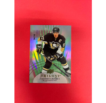 UPPER DECK 2014-14 UPPER DECK TRILOGY SIDNEY CROSBY GREEN GAME DATED /36
