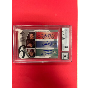 UPPER DECK 2005-06 SP AUTHENTIC SIX STAR SIGNATURES OVECHKIN / PHANUEF/PERRY/CARTER/BRULE/VANEK /5 BECKETT GRADED 8 /9