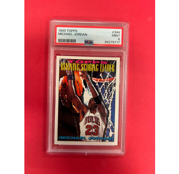TOPPS 1993 TOPPS MICHAEL JORDAN  SCORING LEADER PSA GRADED 9