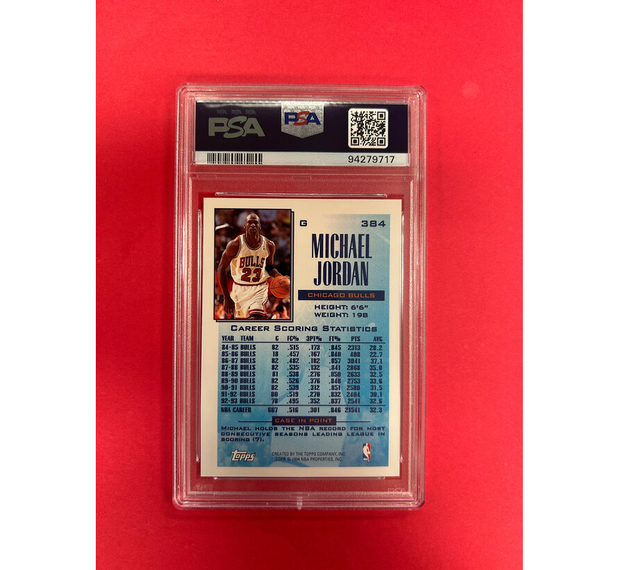 1993 TOPPS MICHAEL JORDAN  SCORING LEADER PSA GRADED 9