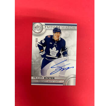 UPPER DECK 2023-24 SP AUTHENTIC FRASER MINTEN FUTURE WATCH AUTOGRAPH /999