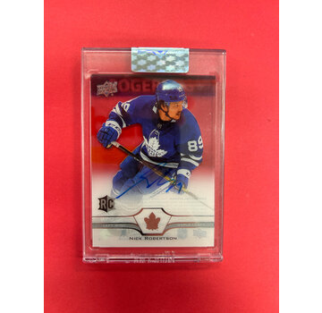 UPPER DECK 2020-21 UPPER DECK CLEAR CUT NICK ROBERTSON ROOKIE AUTO
