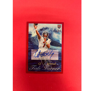 TOPPS 2024 TOPPS CHROME MERCURY CJ STROUD TIDE TURNER AUTOGRAPH RED REFRACTOR /5 SSP ROOKIE