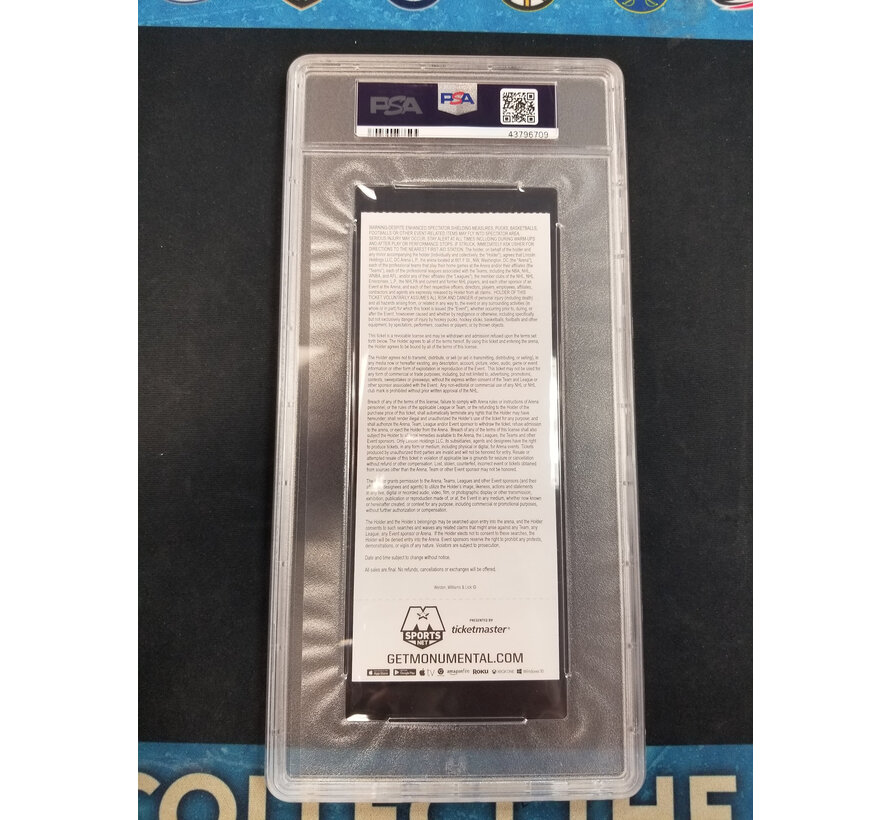 ALEX OVECHKIN 600TH GOAL GAME REG SEASON TICKET STUB PSA 10 WASHINGTON CAPITALS