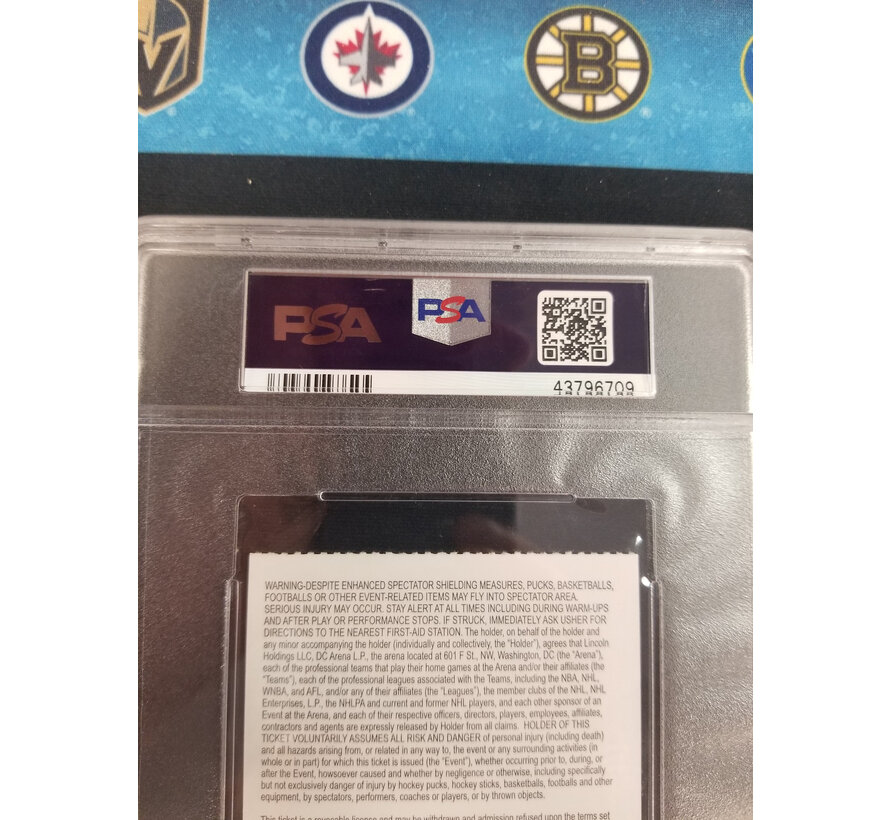 ALEX OVECHKIN 600TH GOAL GAME REG SEASON TICKET STUB PSA 10 WASHINGTON CAPITALS