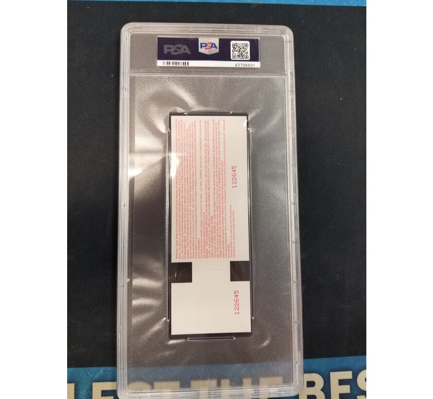 ALEX OVECHKIN 6TH NHL HAT TRICK TICKET STUB PSA 8 WASHINGTON CAPITALS THRASHERS