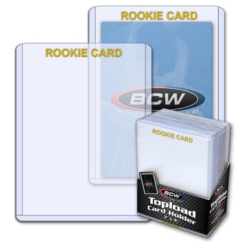BCW STORAGE BCW 3X4 STANDARD GOLD ROOKIE TOPLOAD CARD HOLDER 25CT