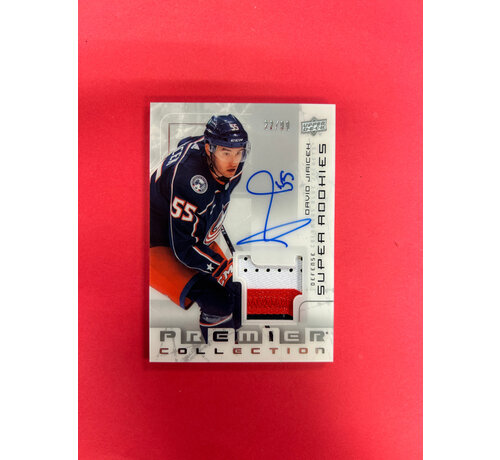 UPPER DECK 2022-23 UPPER DECK PREMIER DAVID JIRICEK SUPER ROOKIE PATCH AUTO /99