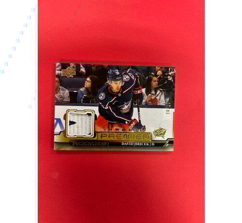 UPPER DECK 2022-23 UPPER DECK PREMIER DAVID JIRICEK PREMIER IMAGERY PATCH 10/10