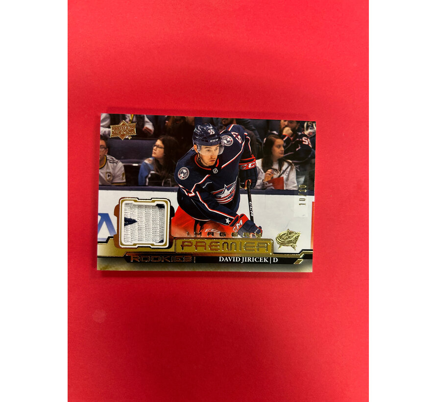 2022-23 UPPER DECK PREMIER DAVID JIRICEK PREMIER IMAGERY PATCH 10/10