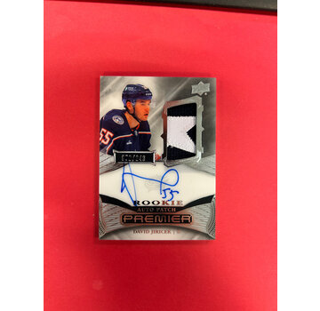 UPPER DECK 2022-23 UPPER DECK PREMIER DAVID JIRICEK PREMIER ROOKIE PATCH AUTO /249
