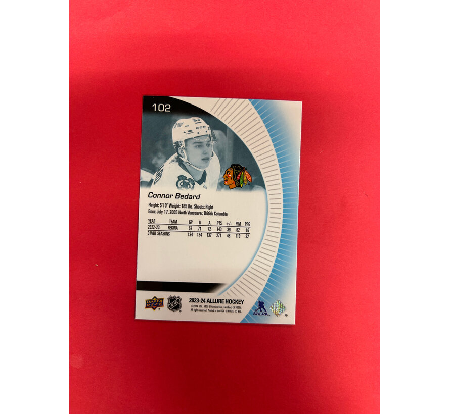 2023-24 UPPER DECK ALLURE CONNOR BEDARD ROOKIE