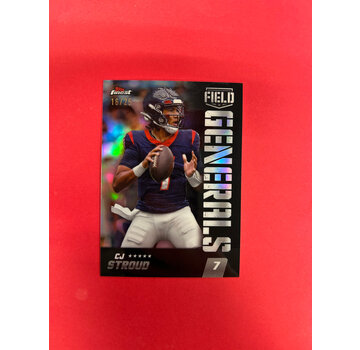 TOPPS 2024 TOPPS FINEST CJ STROUD FIELD GENERALS BLACK /25
