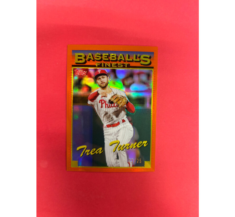 2024 TOPPS FINEST TREA TURNER ORANGE FINEST /25