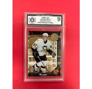 UPPER DECK 2005-06 UPPER DECK POWERPLAY SIDNEY CROSBY ROOKIE DGI GRADED 9