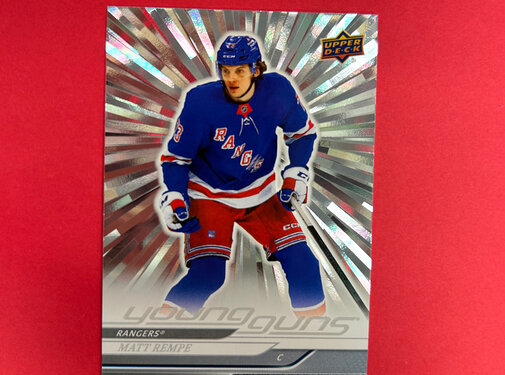 UPPER DECK 2024-25 UPPER DECK SERIES 1 MATT REMPE YOUNG GUNS SILVER OUTBURST