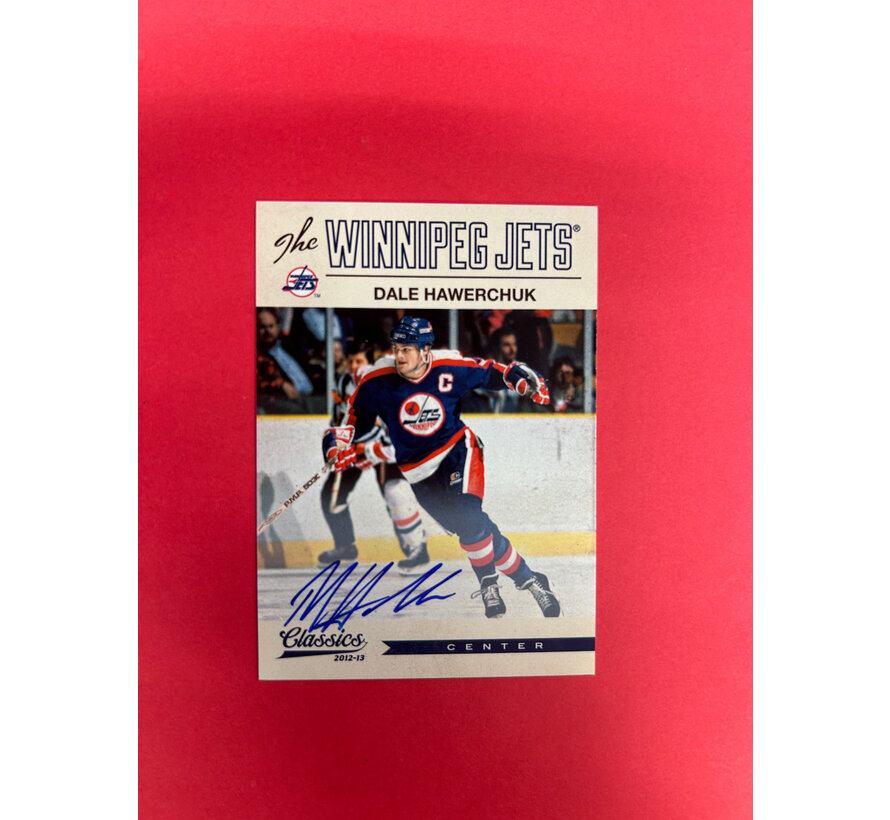 2012-13 PANINI CLASSIC DALE HAWERCHUK AUTOGRAPH ON CARD