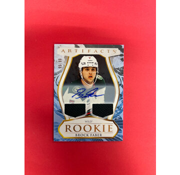 UPPER DECK 2023-24 UPPER DECK ARTIFACTS BROCK FABER ROOKIE DUAL JERSEY AUTO /99