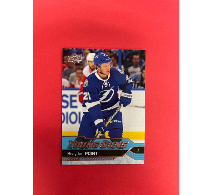 2016-17 UPPER DECK SERIES 1 BRAYDEN POINT YOUNG GUNS